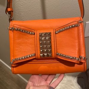 Rebecca minkoff orange studded purse